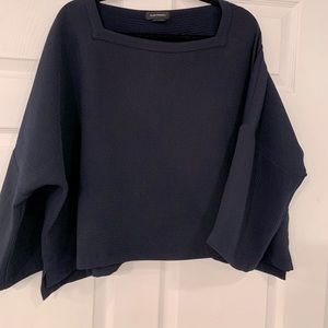 Club Monaco dolman sleeve blouse navy blue size large